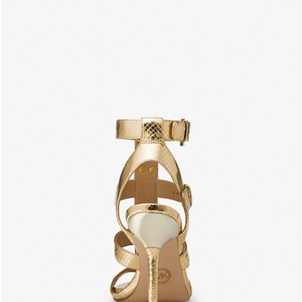 Michael Kors Collection Gold Gladiator Sandals - Picture 2 of 6